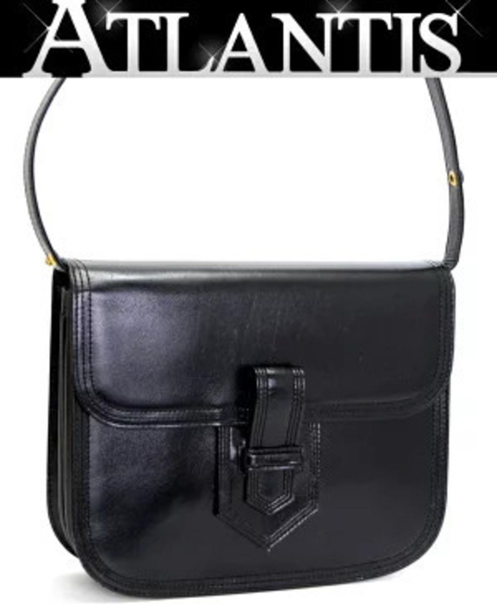 Saint Laurent Yves Hobo Bag Leather Black